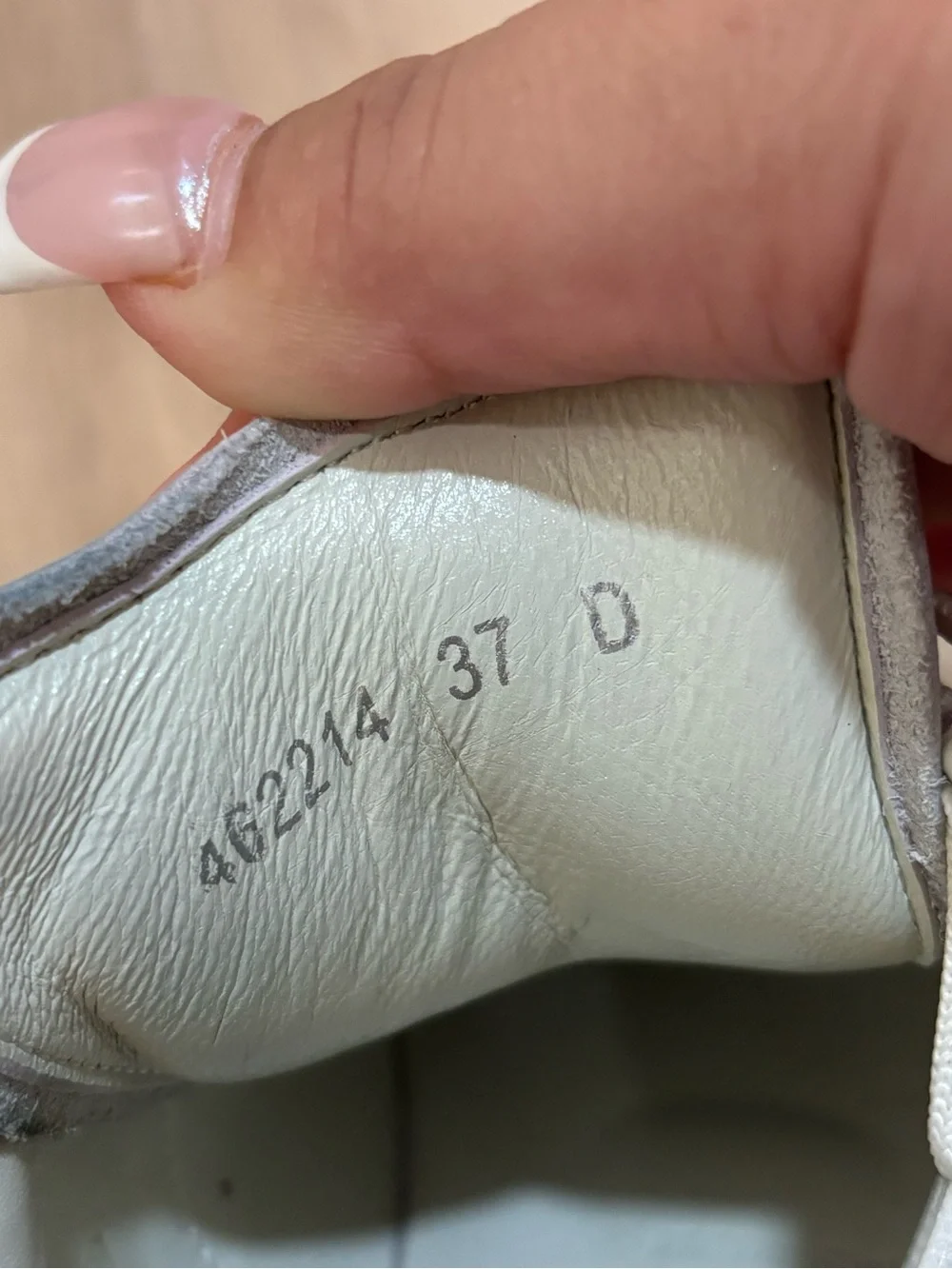 Alexander McQUEEN White Leather Platform Sneaker with Pink Accent size 37